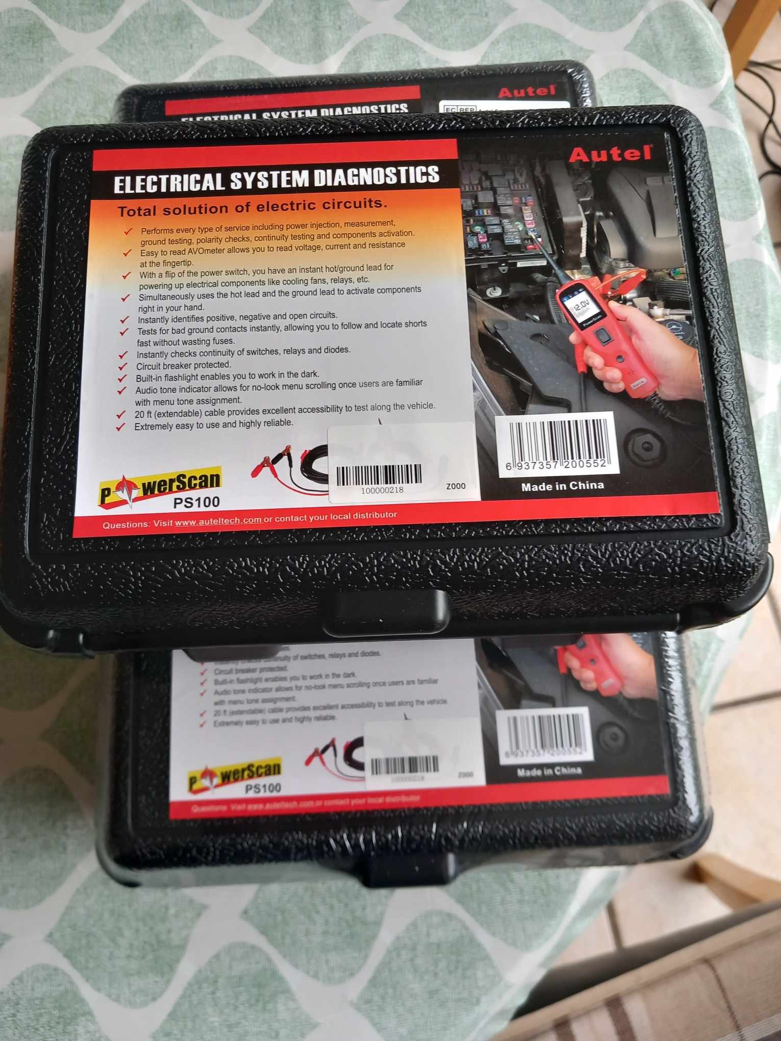 Autel Ps100 Power Circuit Probe Tester Automotive 12v 24v Electrical System Diagnostic Power Scan Tool Read Digital