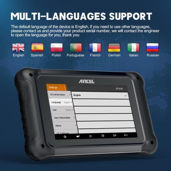 Ancel DP500 - All-in-1 Professional Diagnostic Tool for Key programming and ODO adjustment - Image 2