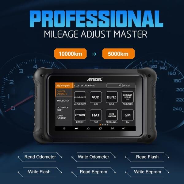 Ancel DP500 - All-in-1 Professional Diagnostic Tool for Key programming and ODO adjustment - Image 3