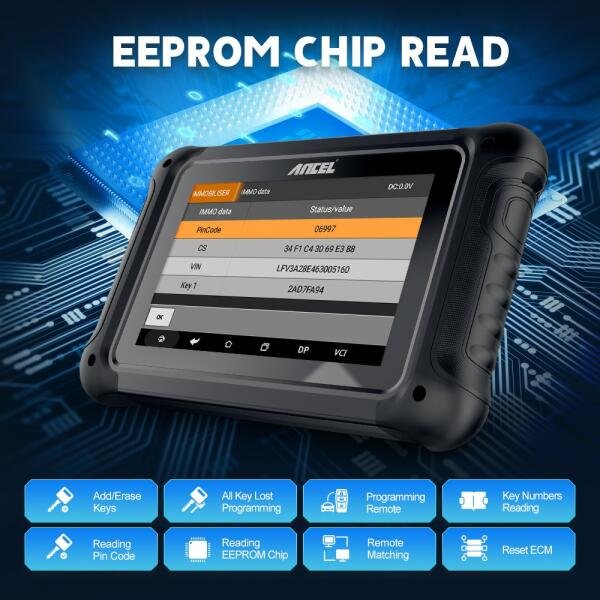 Ancel DP500 - All-in-1 Professional Diagnostic Tool for Key programming and ODO adjustment - Image 6