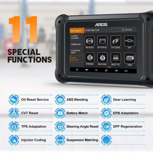 Ancel DP500 - All-in-1 Professional Diagnostic Tool for Key programming and ODO adjustment - Image 7