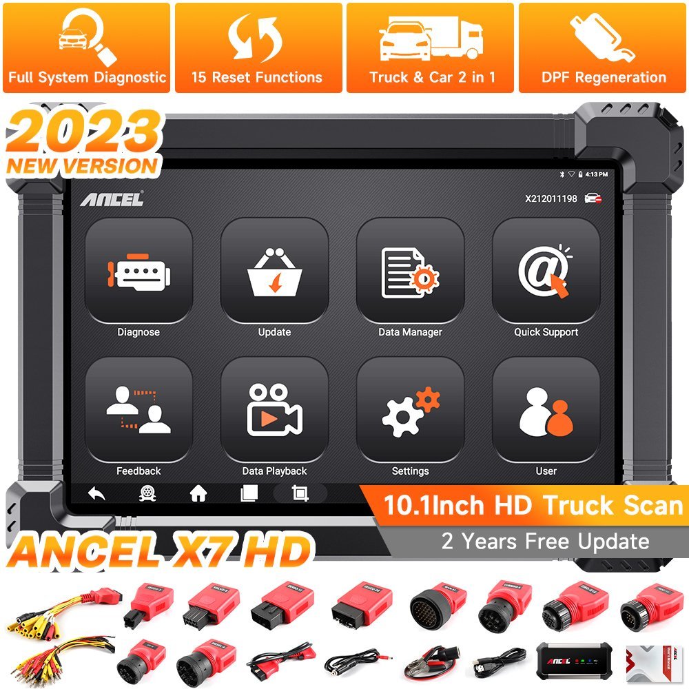 X7 HD - Professional Heavy Duty Truck Scanner