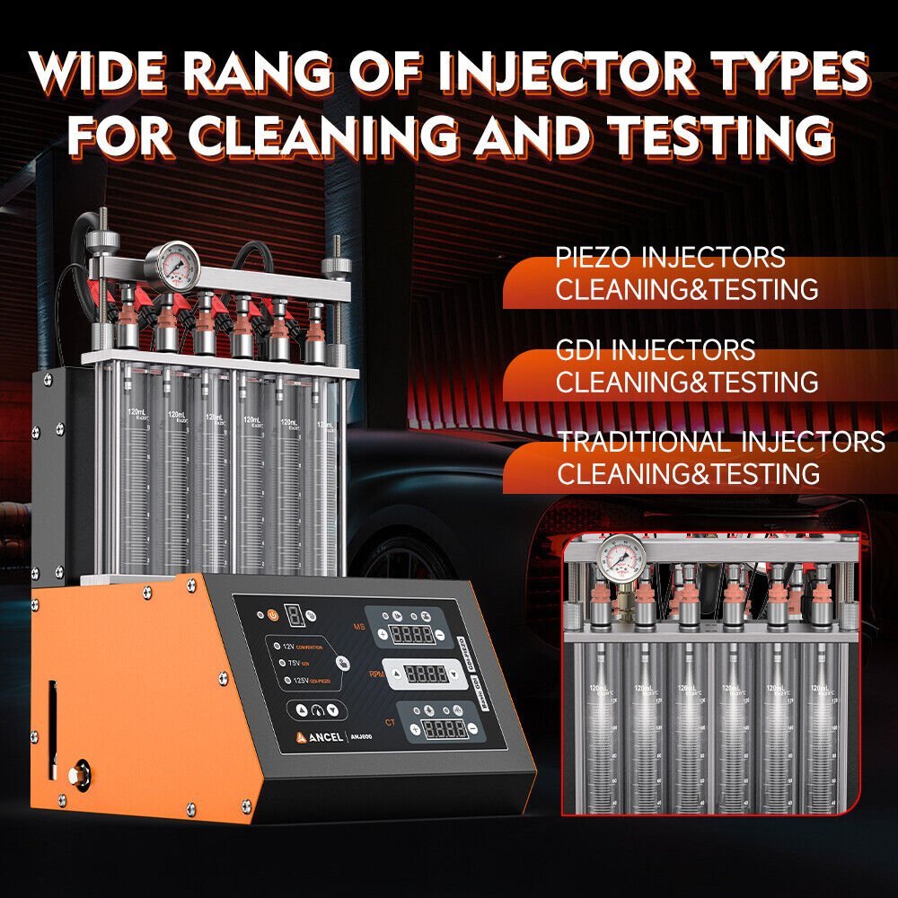 ANJ600 GDI+Piezo Car Injector Cleaner - 6 Cylinder car scanner