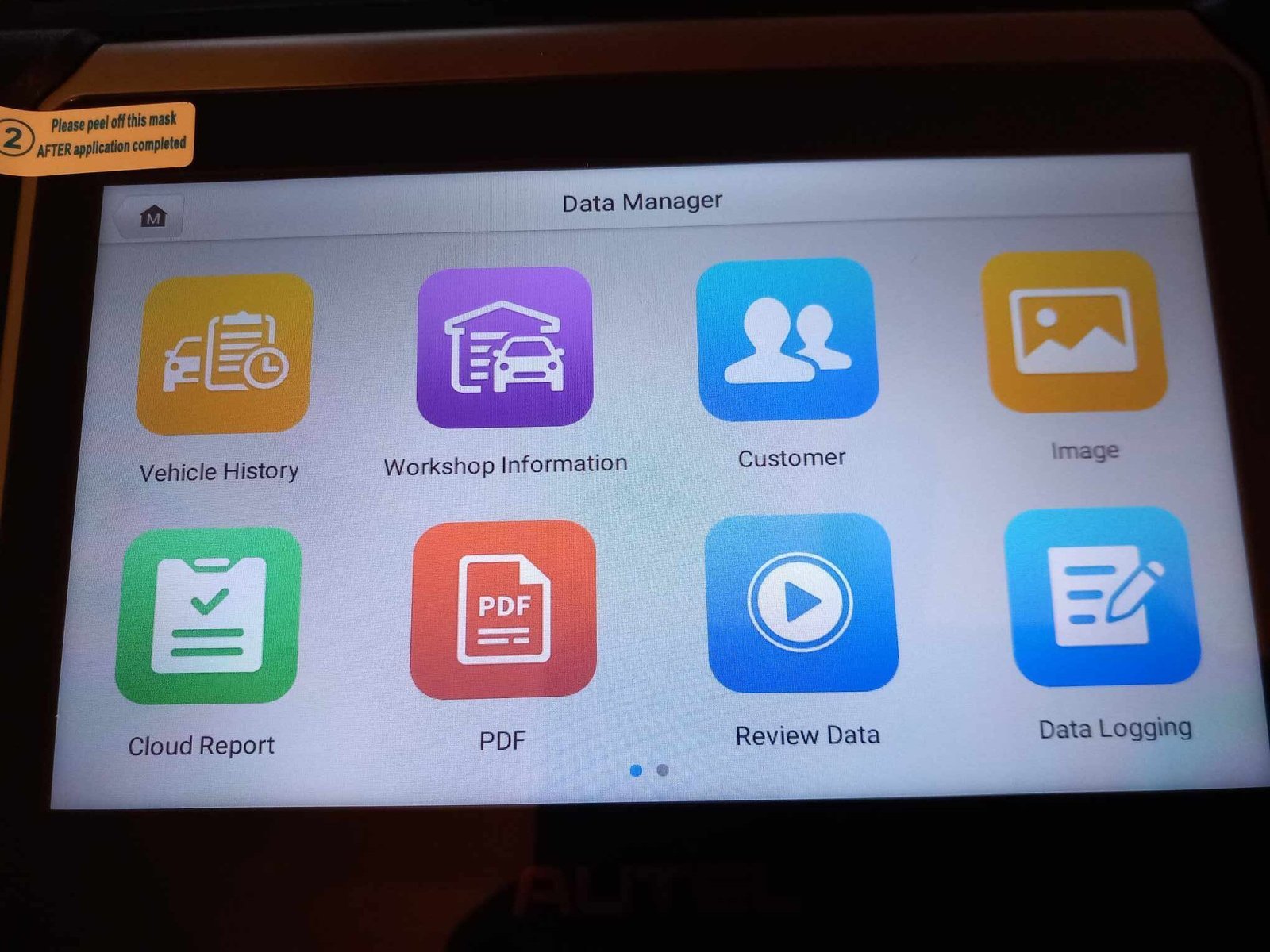 Autel MaxiCOM MK808K-BT diagnosis tablet